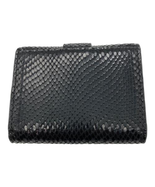 JIMMY CHOO（ジミーチュウ）JIMMY CHOO (ジミーチュウ) ビジュー3つ折り財布 ブラックの古着・服飾アイテム