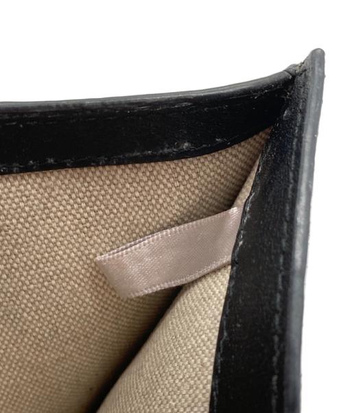 JIMMY CHOO（ジミーチュウ）JIMMY CHOO (ジミーチュウ) ビジュー3つ折り財布 ブラックの古着・服飾アイテム