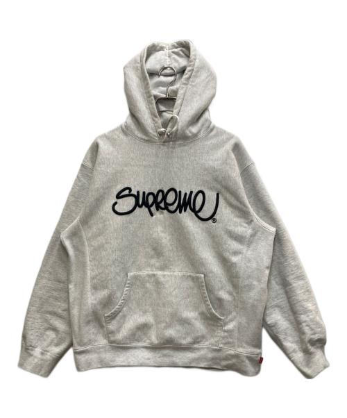 SUPREME（シュプリーム）Supreme (シュプリーム) Raised Handstyle Hooded Sweatshirt グレー サイズ:Lの古着・服飾アイテム