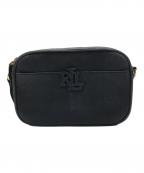 LAUREN RALPH LAURENローレンラルフローレン）の古着「ロゴストラップショルダーバッグ」｜ブラック