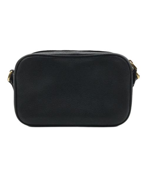 LAUREN RALPH LAUREN（ローレンラルフローレン）LAUREN RALPH LAUREN (ローレンラルフローレン) ロゴストラップショルダーバッグ ブラックの古着・服飾アイテム