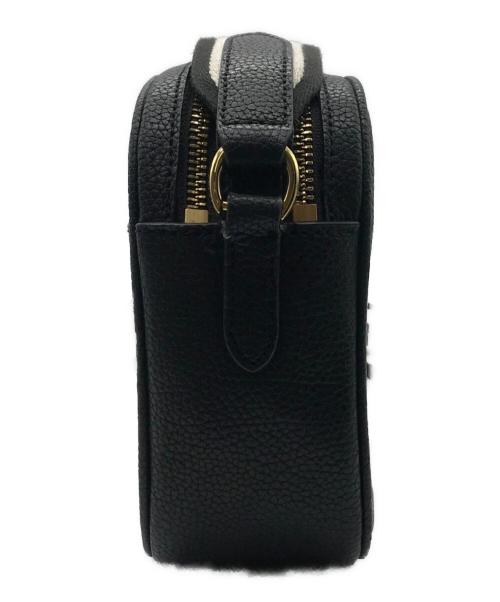 LAUREN RALPH LAUREN（ローレンラルフローレン）LAUREN RALPH LAUREN (ローレンラルフローレン) ロゴストラップショルダーバッグ ブラックの古着・服飾アイテム