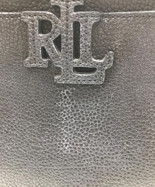 LAUREN RALPH LAUREN（ローレンラルフローレン）LAUREN RALPH LAUREN (ローレンラルフローレン) ロゴストラップショルダーバッグ ブラックの古着・服飾アイテム