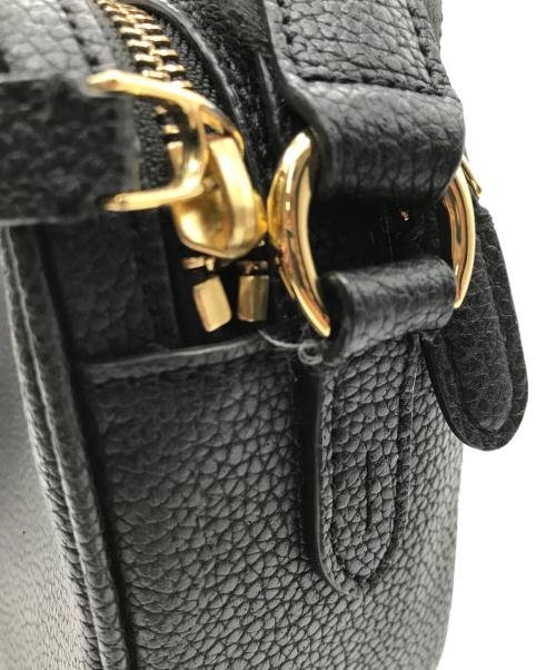 LAUREN RALPH LAUREN（ローレンラルフローレン）LAUREN RALPH LAUREN (ローレンラルフローレン) ロゴストラップショルダーバッグ ブラックの古着・服飾アイテム