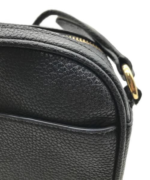 LAUREN RALPH LAUREN（ローレンラルフローレン）LAUREN RALPH LAUREN (ローレンラルフローレン) ロゴストラップショルダーバッグ ブラックの古着・服飾アイテム