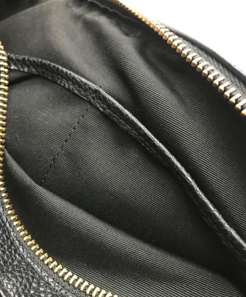 LAUREN RALPH LAUREN（ローレンラルフローレン）LAUREN RALPH LAUREN (ローレンラルフローレン) ロゴストラップショルダーバッグ ブラックの古着・服飾アイテム