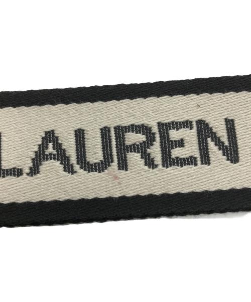 LAUREN RALPH LAUREN（ローレンラルフローレン）LAUREN RALPH LAUREN (ローレンラルフローレン) ロゴストラップショルダーバッグ ブラックの古着・服飾アイテム