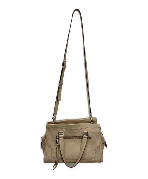 MARC JACOBS（マークジェイコブズ）MARC JACOBS (マークジェイコブズ) クルーザー レザー ラージ サッチェル バッグレザーバッグ ベージュの古着・服飾アイテム