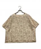 Marble SUDマーブルシュッド）の古着「満版QQパンダ刺繍シャツ」｜ベージュ