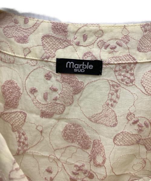 Marble SUD（マーブルシュッド）Marble SUD (マーブルシュッド) 満版QQパンダ刺繍シャツ ベージュ サイズ:ｆreeの古着・服飾アイテム