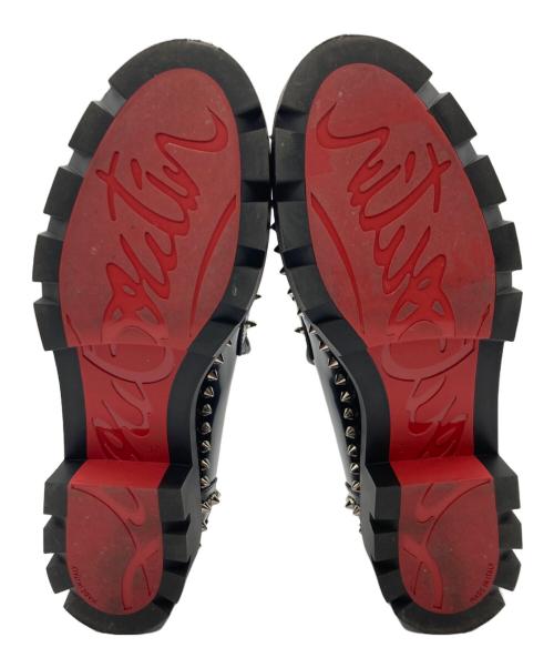 Christian Louboutin（クリスチャン・ルブタン）Christian Louboutin (クリスチャン・ルブタン) MOC LUG SPIKBS FLAT ローファー ブラック サイズ:37の古着・服飾アイテム