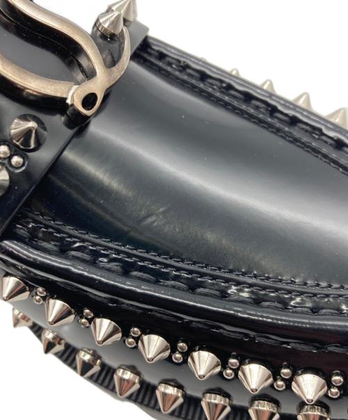 Christian Louboutin（クリスチャン・ルブタン）Christian Louboutin (クリスチャン・ルブタン) MOC LUG SPIKBS FLAT ローファー ブラック サイズ:37の古着・服飾アイテム