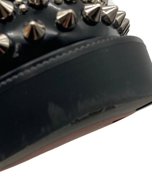 Christian Louboutin（クリスチャン・ルブタン）Christian Louboutin (クリスチャン・ルブタン) MOC LUG SPIKBS FLAT ローファー ブラック サイズ:37の古着・服飾アイテム
