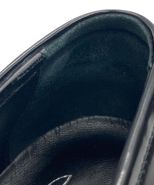 Christian Louboutin（クリスチャン・ルブタン）Christian Louboutin (クリスチャン・ルブタン) MOC LUG SPIKBS FLAT ローファー ブラック サイズ:37の古着・服飾アイテム