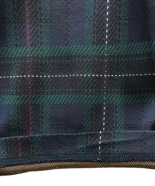 Needles（ニードルズ）Needles (ニードルズ) TRACK PANT - POLY JQ./LAME TAPE ネイビー×グリーン サイズ:Sの古着・服飾アイテム