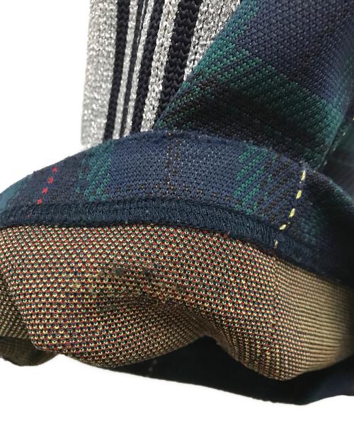 Needles（ニードルズ）Needles (ニードルズ) TRACK PANT - POLY JQ./LAME TAPE ネイビー×グリーン サイズ:Sの古着・服飾アイテム