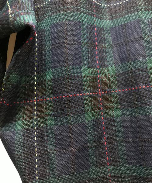 Needles（ニードルズ）Needles (ニードルズ) TRACK PANT - POLY JQ./LAME TAPE ネイビー×グリーン サイズ:Sの古着・服飾アイテム