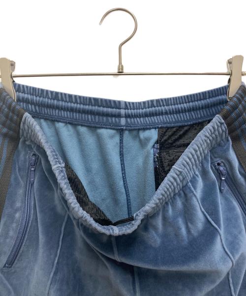 Needles（ニードルズ）Needles (ニードルズ) Narrow Track Pant-C/Pe Velour ブルー サイズ:Lの古着・服飾アイテム