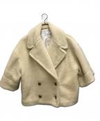 Whim Gazetteウィムガゼット）の古着「ウールボアショートコート」｜ベージュ