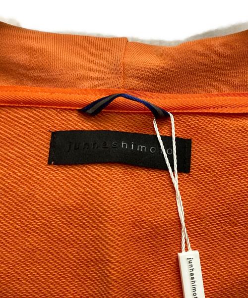 Junhashimoto（ジュンハシモト）junhashimoto (ジュンハシモト) ELBOW PAD ZIP HOODIE オレンジ サイズ:4の古着・服飾アイテム