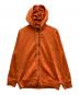 junhashimoto（ジュンハシモト）の古着「ELBOW PAD ZIP HOODIE」｜オレンジ