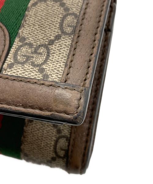 GUCCI（グッチ）GUCCI (グッチ) 〔オフィディア〕GG ウォレット ブラウンの古着・服飾アイテム