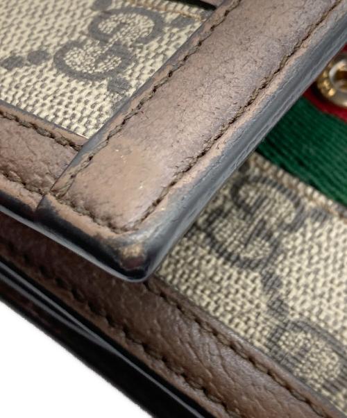 GUCCI（グッチ）GUCCI (グッチ) 〔オフィディア〕GG ウォレット ブラウンの古着・服飾アイテム