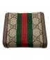 GUCCI (グッチ) 〔オフィディア〕GG ウォレット ブラウン：18000円