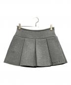 MARNIマルニ）の古着「ロゴミニスカート」｜グレー