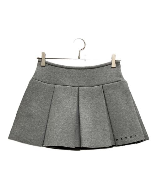 MARNI（マルニ）MARNI (マルニ) ロゴミニスカート グレー サイズ:12の古着・服飾アイテム