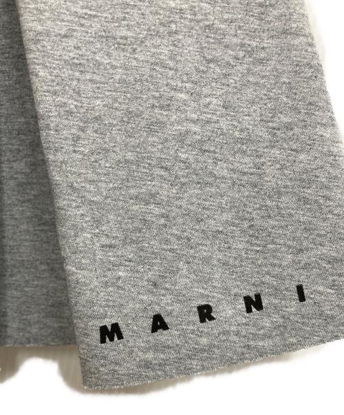MARNI（マルニ）MARNI (マルニ) ロゴミニスカート グレー サイズ:12の古着・服飾アイテム