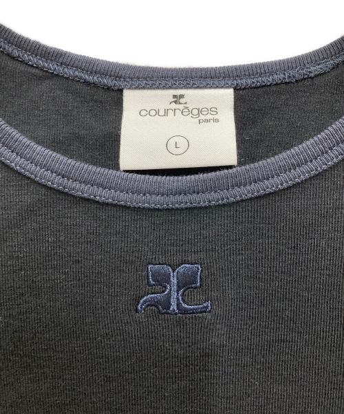 courreges（クレージュ）courreges (クレージュ) Tシャツ ネイビー サイズ:Lの古着・服飾アイテム