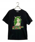 Hysteric Glamourヒステリックグラマー）の古着「2TONE DEVIL WOMAN Tシャツ」｜ブラック