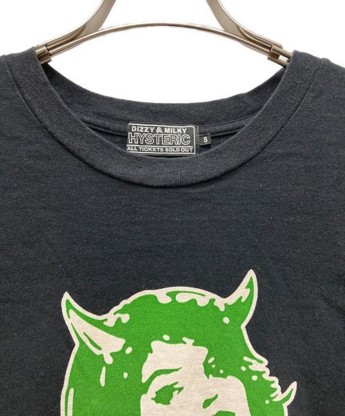Hysteric Glamour（ヒステリックグラマー）Hysteric Glamour (ヒステリックグラマー) 2TONE DEVIL WOMAN Tシャツ ブラック サイズ:Sの古着・服飾アイテム