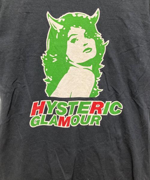 Hysteric Glamour（ヒステリックグラマー）Hysteric Glamour (ヒステリックグラマー) 2TONE DEVIL WOMAN Tシャツ ブラック サイズ:Sの古着・服飾アイテム