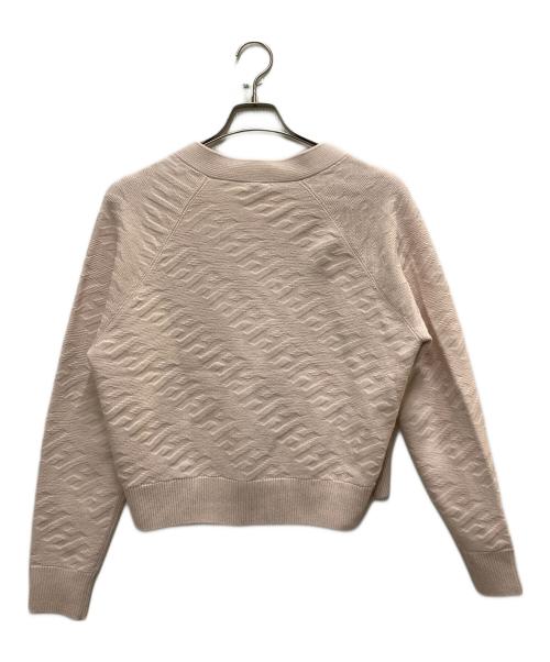 HERMES（エルメス）HERMES (エルメス) Hモチーフカーディガン ピンク サイズ:36の古着・服飾アイテム