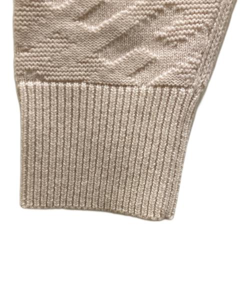 HERMES（エルメス）HERMES (エルメス) Hモチーフカーディガン ピンク サイズ:36の古着・服飾アイテム