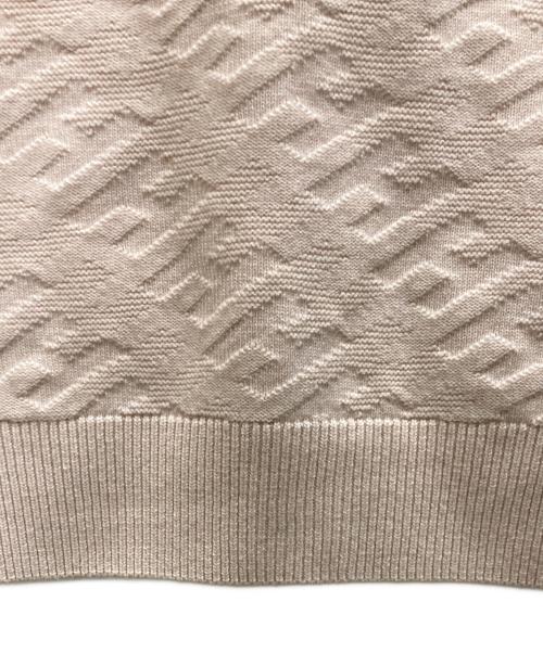 HERMES（エルメス）HERMES (エルメス) Hモチーフカーディガン ピンク サイズ:36の古着・服飾アイテム