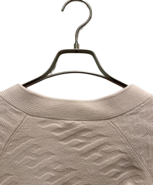 HERMES（エルメス）HERMES (エルメス) Hモチーフカーディガン ピンク サイズ:36の古着・服飾アイテム