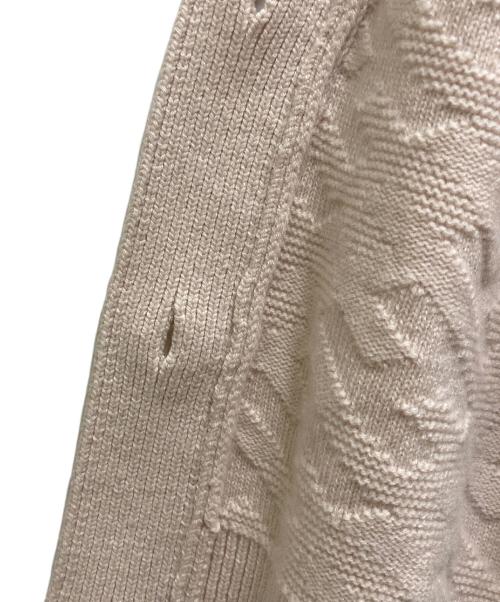 HERMES（エルメス）HERMES (エルメス) Hモチーフカーディガン ピンク サイズ:36の古着・服飾アイテム