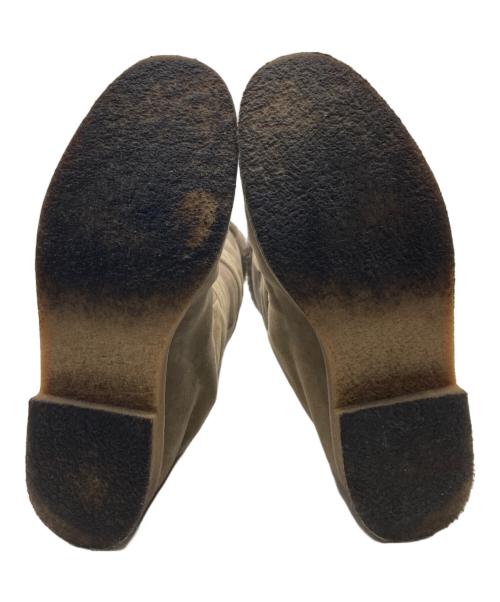 HERMES（エルメス）HERMES (エルメス) ムートンロングブーツ ブラウン サイズ:記載なしの古着・服飾アイテム