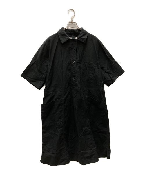 MHL（エムエイチエル）MHL (エムエイチエル) TEXTURED COTTON DRESS ブラック サイズ:2の古着・服飾アイテム