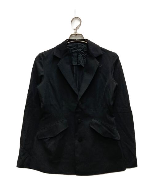 Y’s YOHJI YAMAMOTO（ワイズ ヨウジヤマモト）Y’s yohji yamamoto (ワイズ ヨウジヤマモト) ウールギャバ3Bジャケット ブラック サイズ:2の古着・服飾アイテム