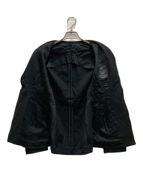 Y’s YOHJI YAMAMOTO（ワイズ ヨウジヤマモト）Y’s yohji yamamoto (ワイズ ヨウジヤマモト) ウールギャバ3Bジャケット ブラック サイズ:2の古着・服飾アイテム