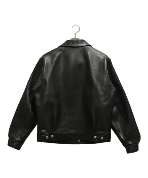 Time is on（タイムイズオン）Time is on (タイムイズオン) ZIAS LEATHER JACKET ブラックの古着・服飾アイテム