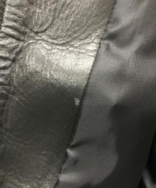 Time is on（タイムイズオン）Time is on (タイムイズオン) ZIAS LEATHER JACKET ブラックの古着・服飾アイテム