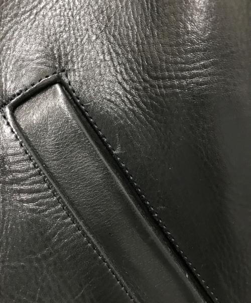 Time is on（タイムイズオン）Time is on (タイムイズオン) ZIAS LEATHER JACKET ブラックの古着・服飾アイテム