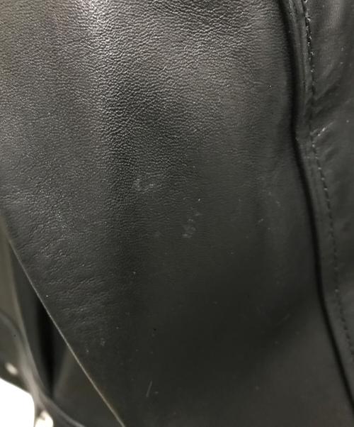 Time is on（タイムイズオン）Time is on (タイムイズオン) ZIAS LEATHER JACKET ブラックの古着・服飾アイテム