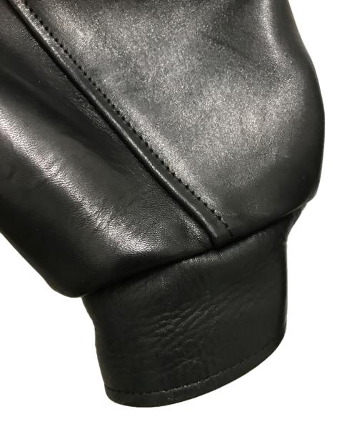 Time is on（タイムイズオン）Time is on (タイムイズオン) ZIAS LEATHER JACKET ブラックの古着・服飾アイテム