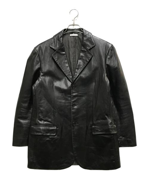 SHIPS（シップス）SHIPS (シップス) レザージャケット ブラック サイズ:46の古着・服飾アイテム